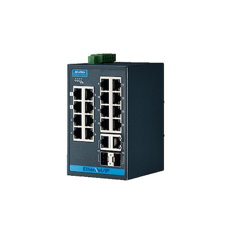 Advantech Proview, 16+2G Combo Gigabit Ind. Switch, -4075 EKI-5626CI-AE
